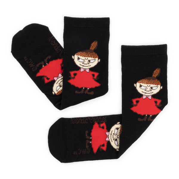 Little My Planning Tricks Ladies Socks - Black - Mu Shop