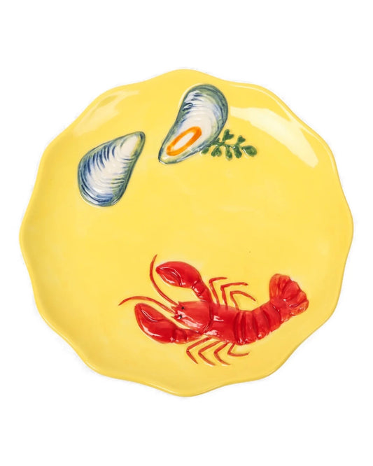 Lobster Stoneware Plate 16cm - Mu Shop