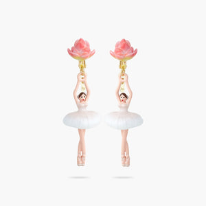 LOTUS FLOWER BALLERINA EARRINGS - Mu Shop