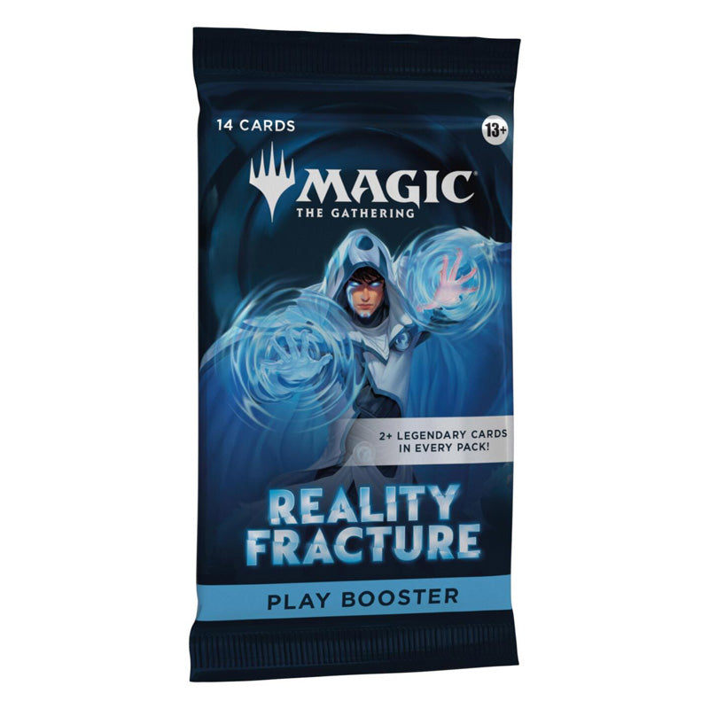 Magic The Gathering Reality Fracture Play Booster Pack with blue pack artwork