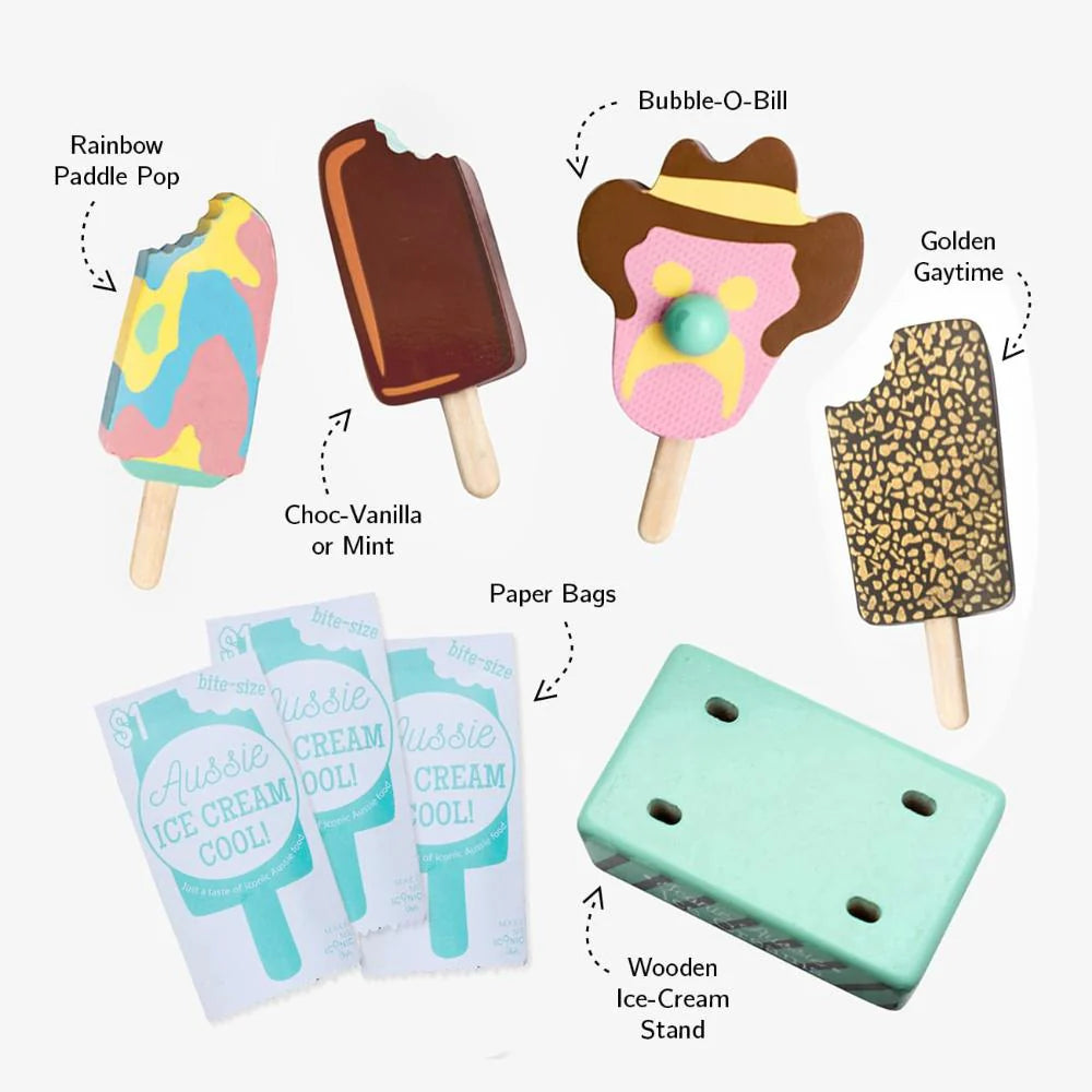 Wooden Aussie Ice Cream Set