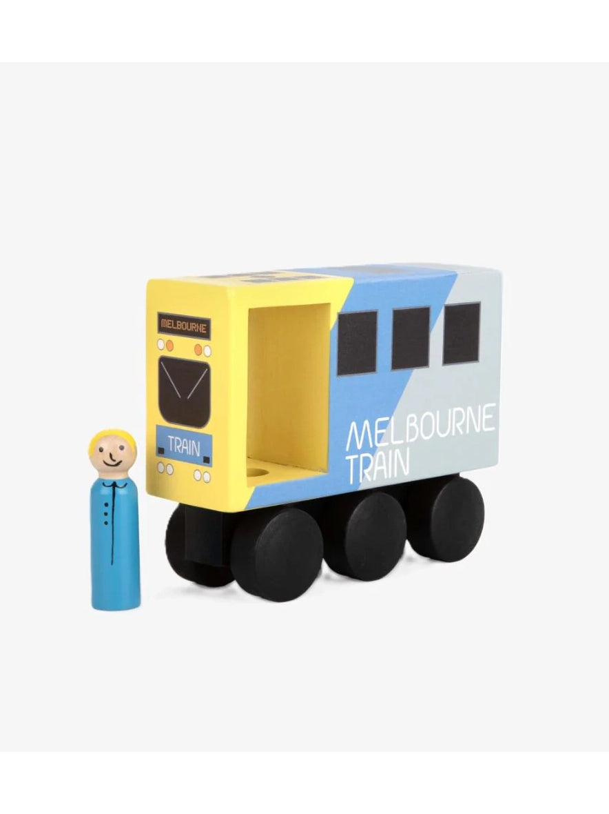 Wooden Melbourne Mid-Sized Train
