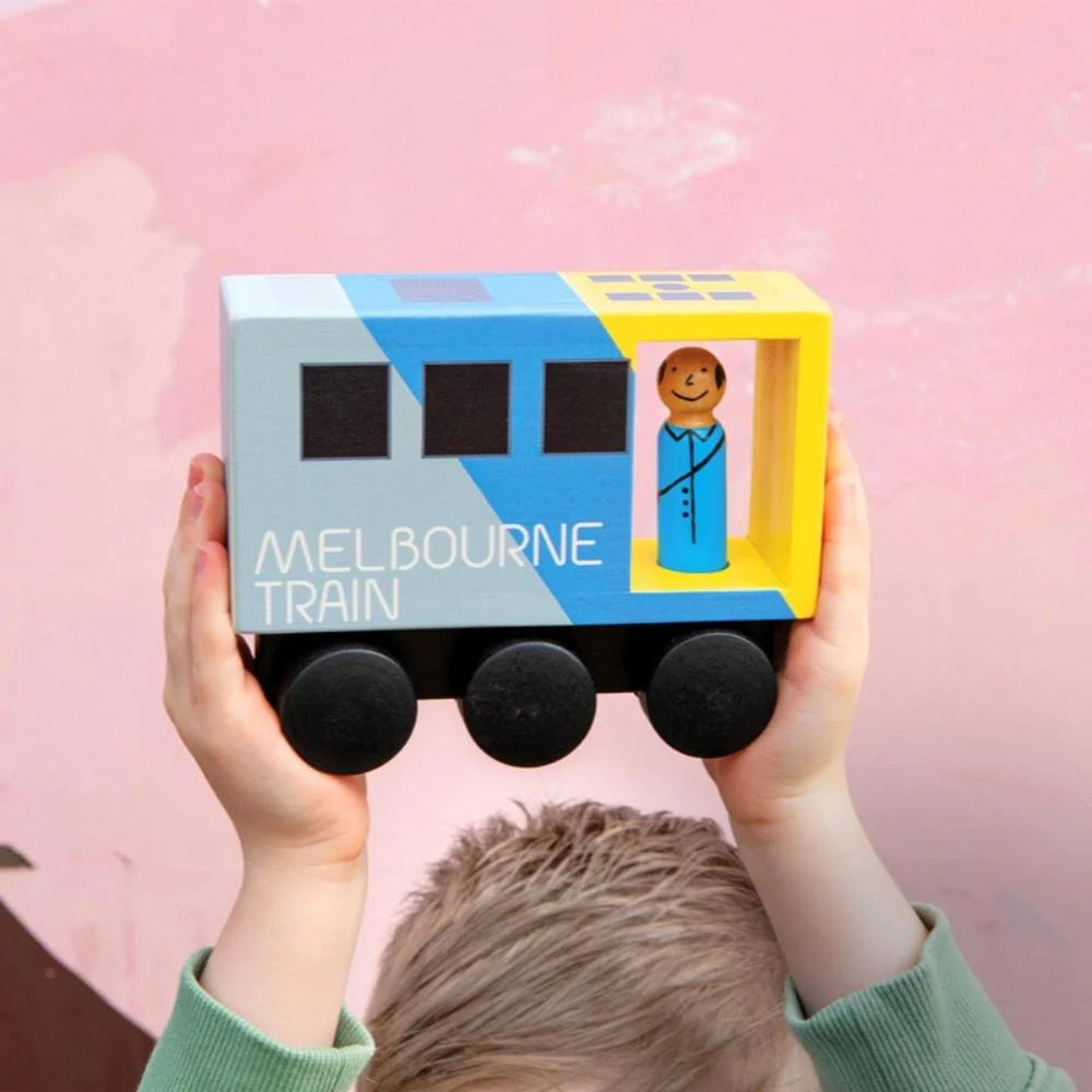 Wooden Melbourne Mid-Sized Train
