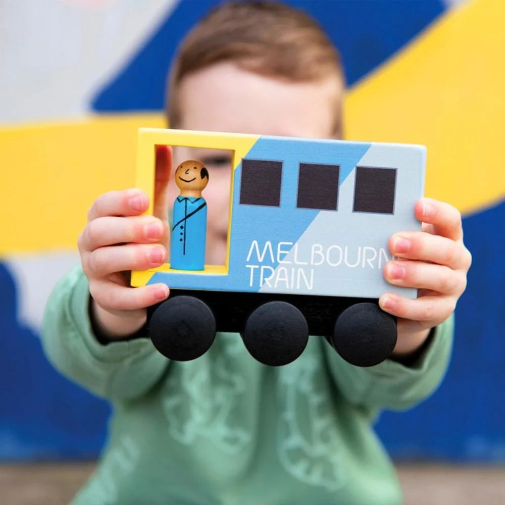 Wooden Melbourne Mid-Sized Train