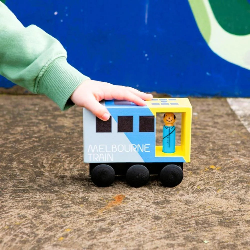 Wooden Melbourne Mid-Sized Train