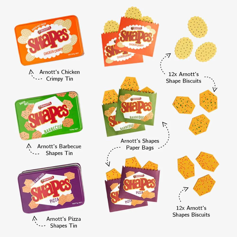 Iconic Arnott's Shapes