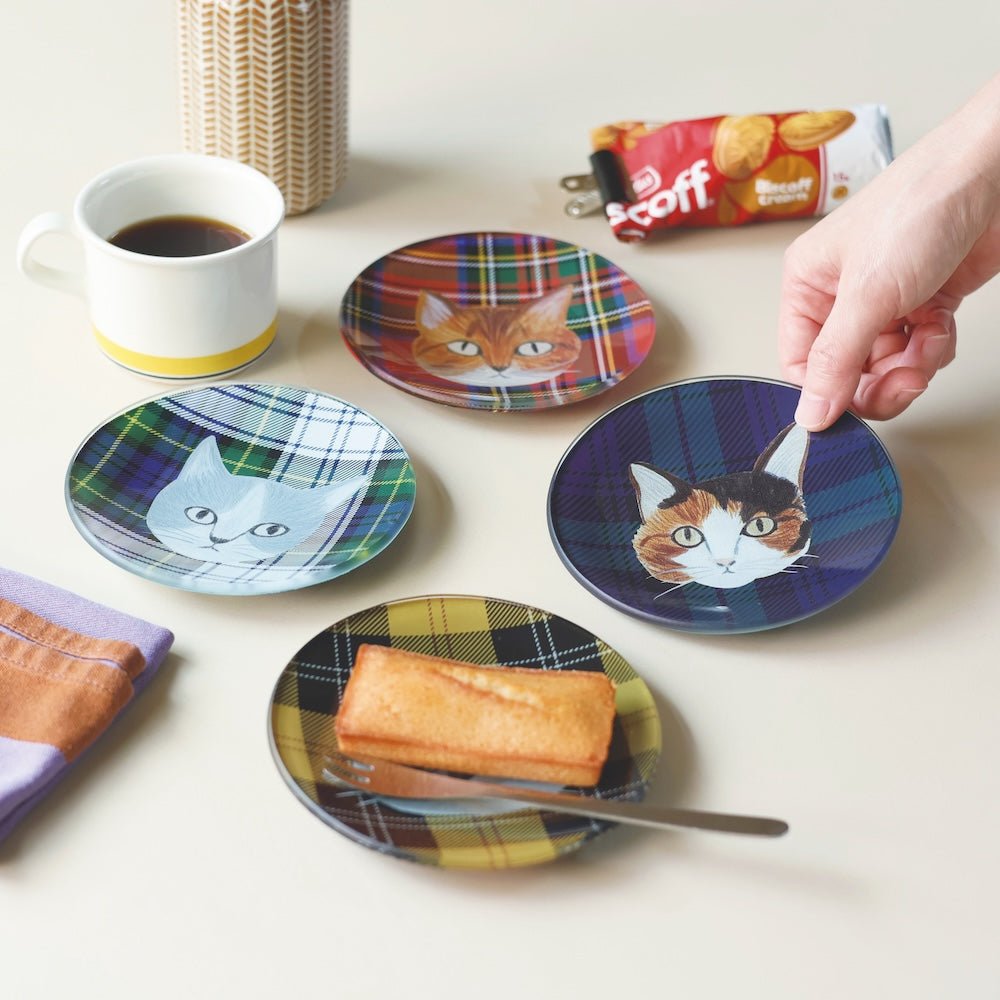 Matsuo Miyuki Glass Plate 12 cm Stripe - Mu Shop