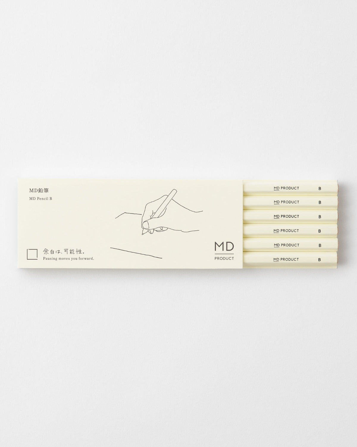 MD Pencil B six-piece set in retail sleeve packaging