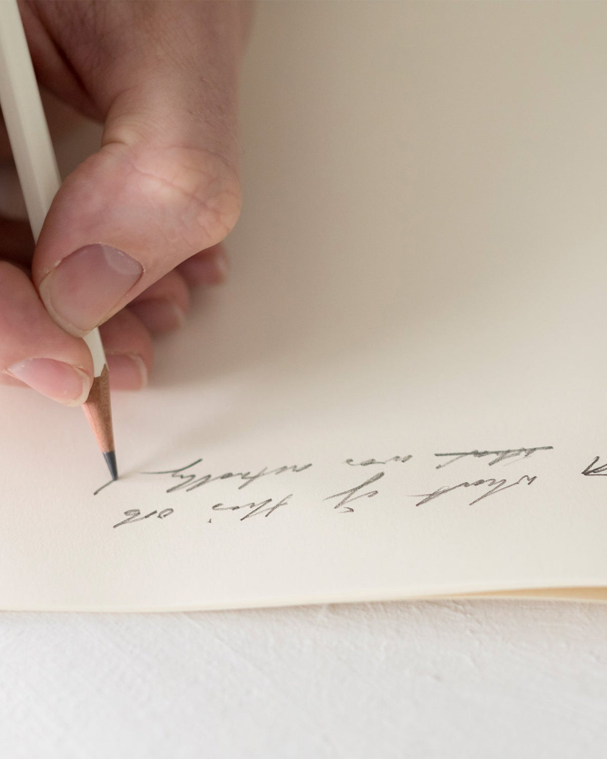 MD Pencil B being used for handwriting