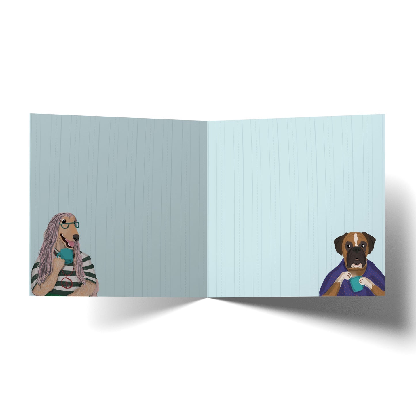 GREETING CARD BUSY GROOMERS