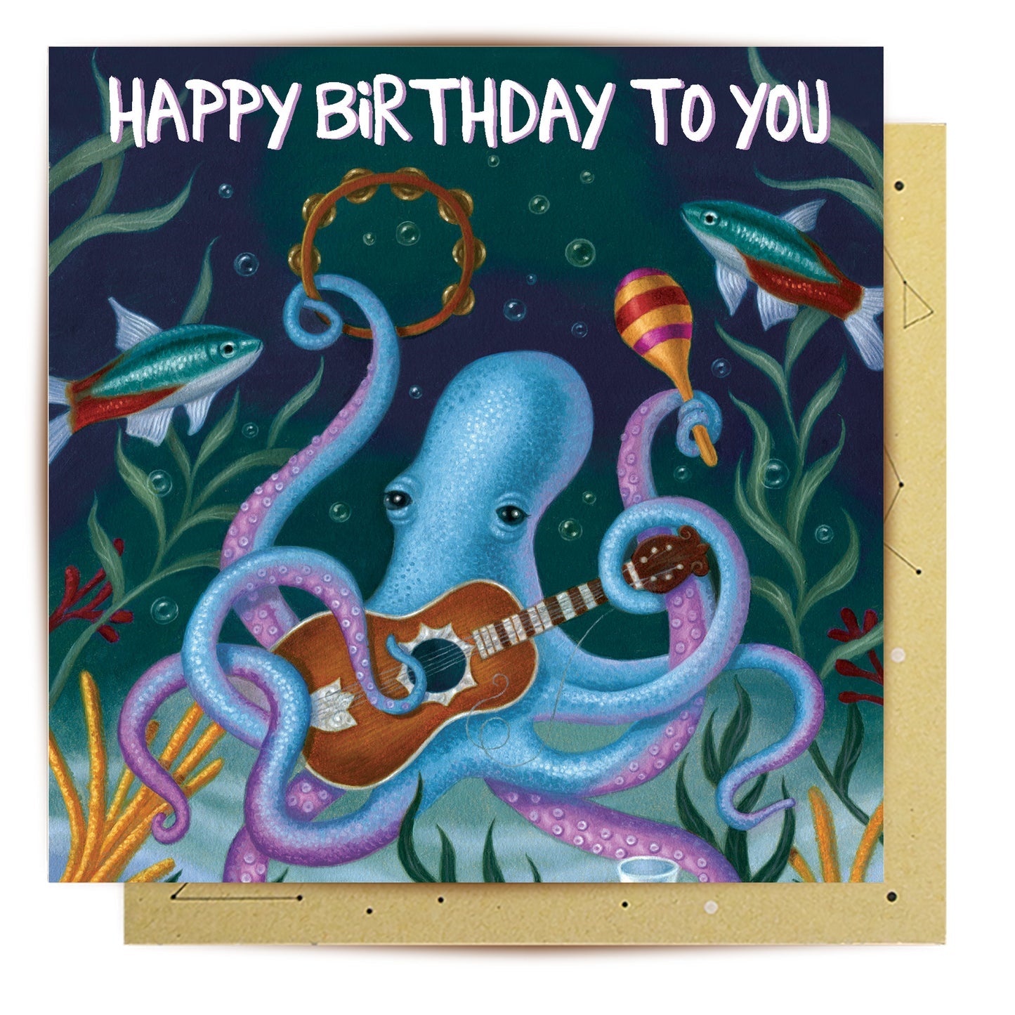 Virtuoso In Blu Greeting Card