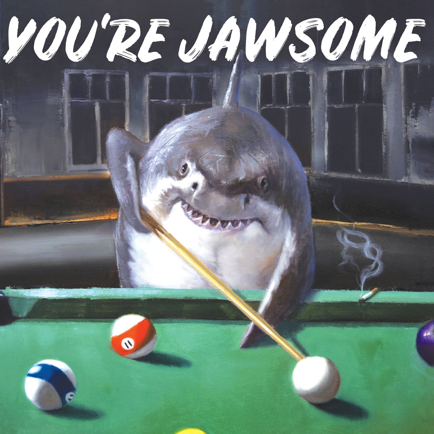 GREETING CARD POOL SHARK