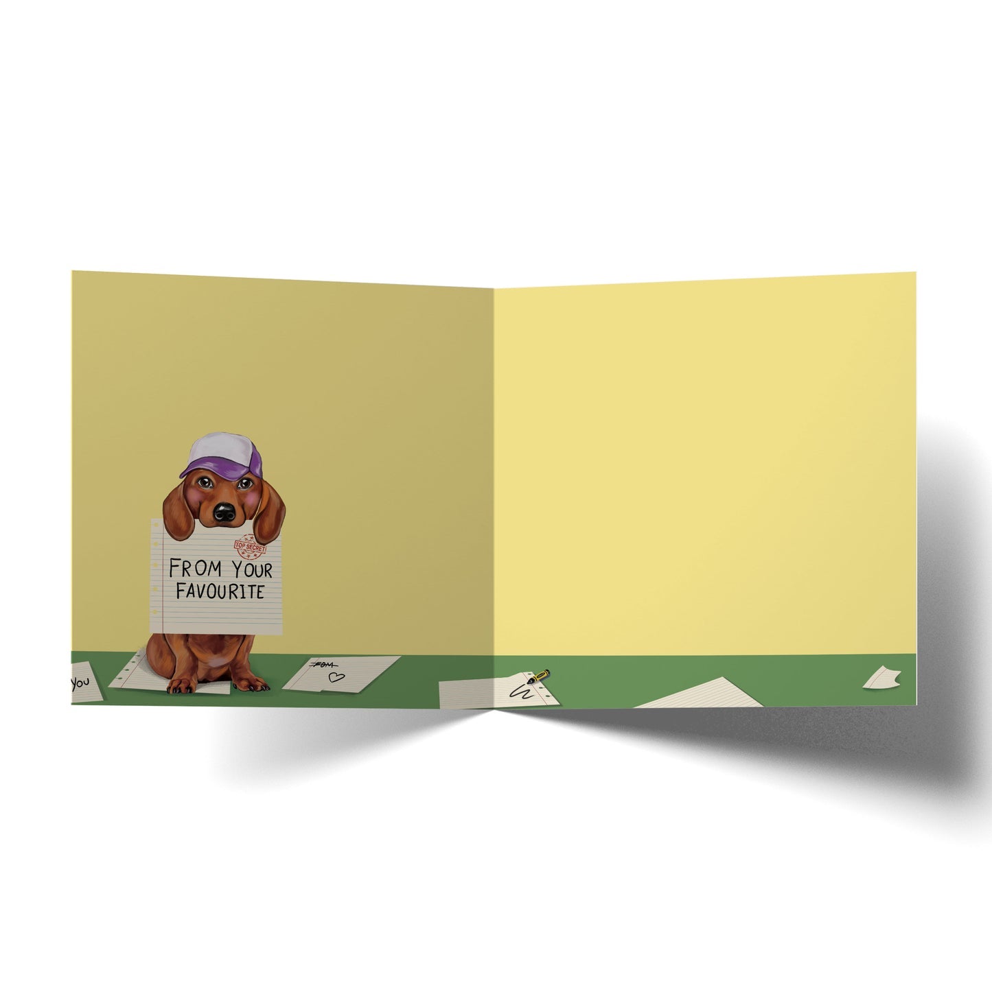 Favourite Child Dachshund Greeting Card