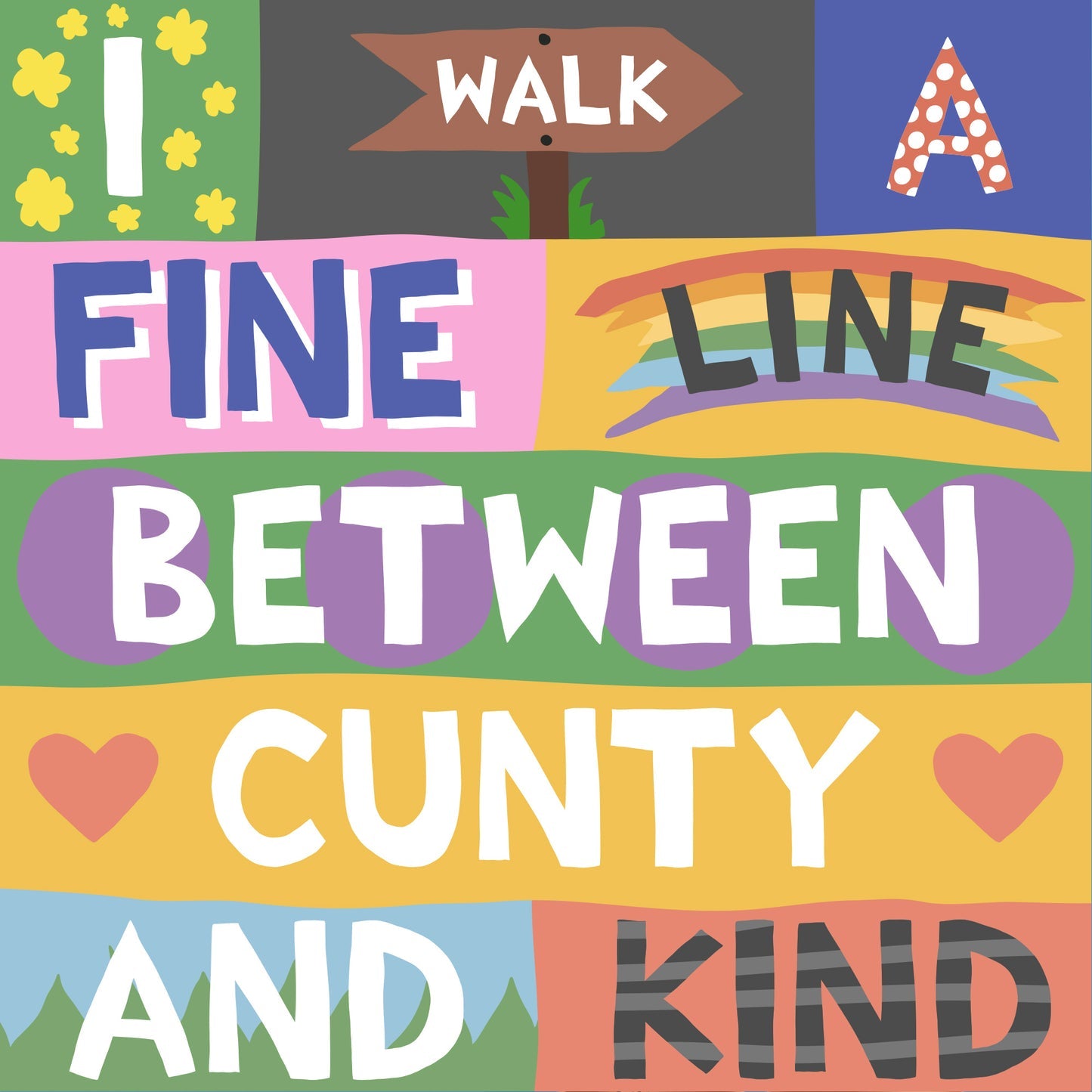 GREETING CARD CUNTY AND KIND