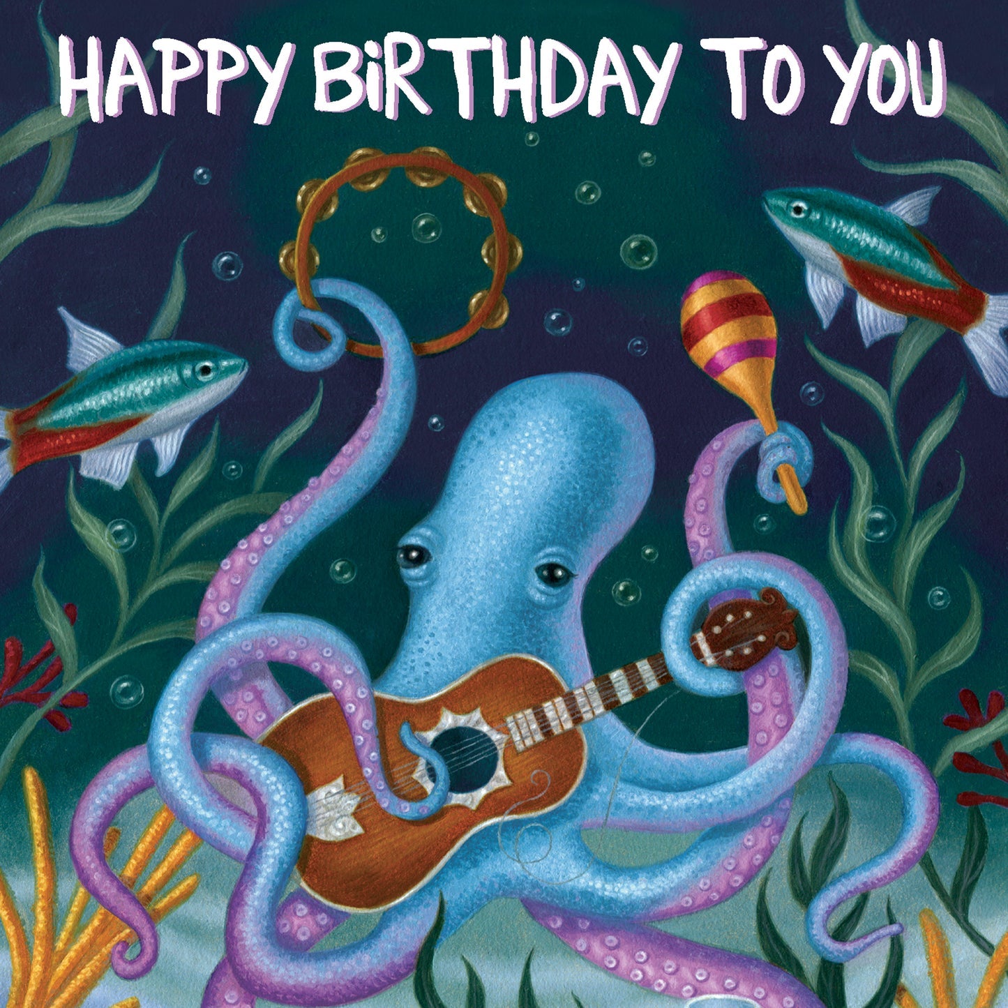 Virtuoso In Blu Greeting Card