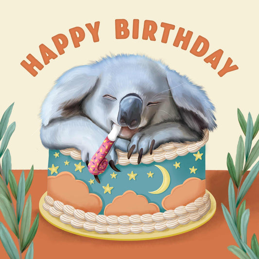 Koala Cake Greeting Card