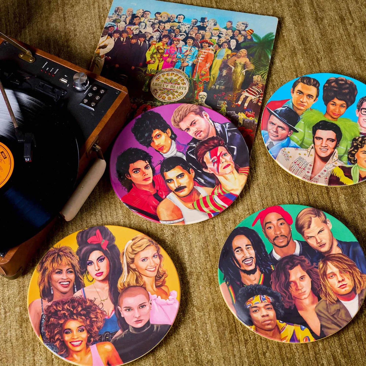 Tribute Artists Music Edition Plate Set