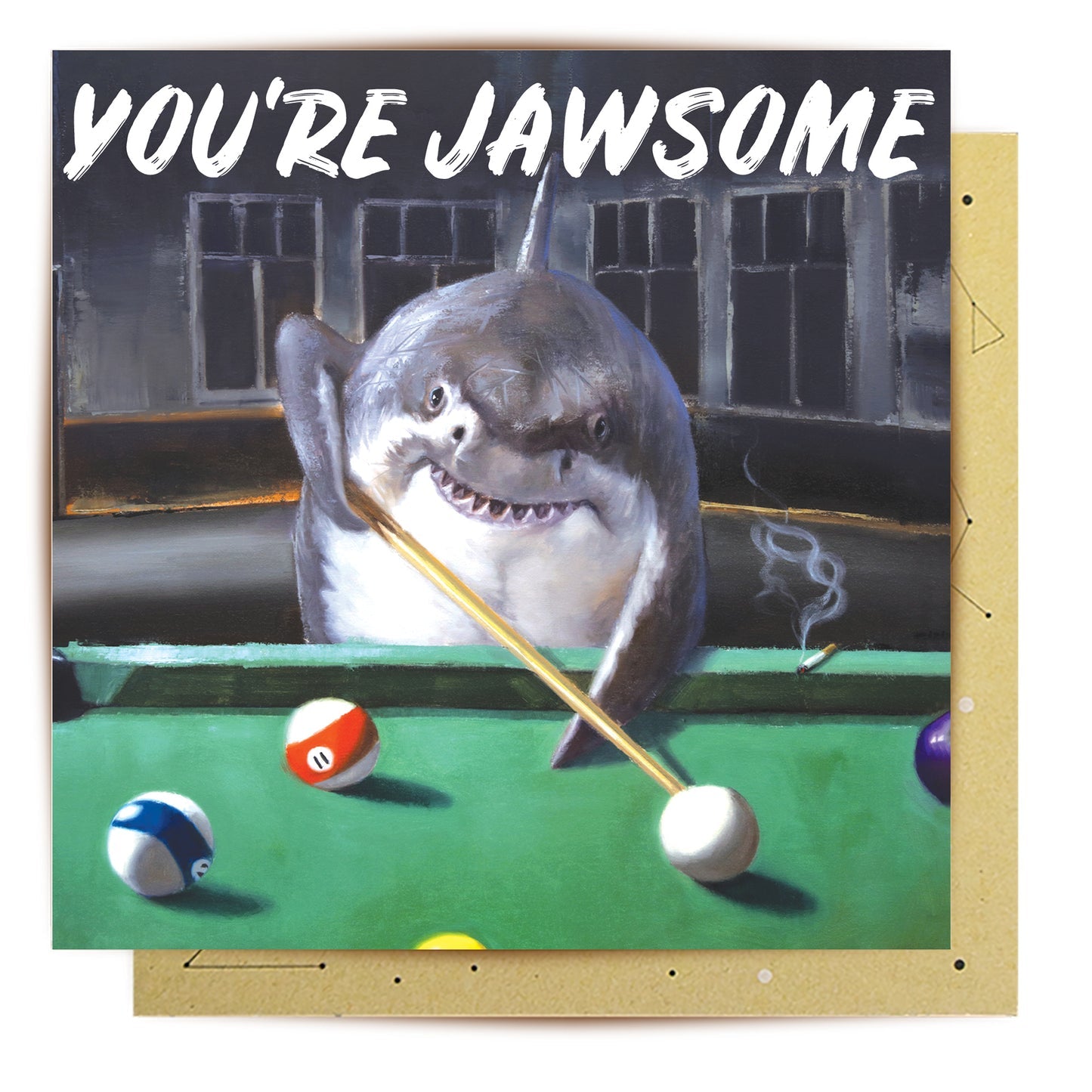 GREETING CARD POOL SHARK