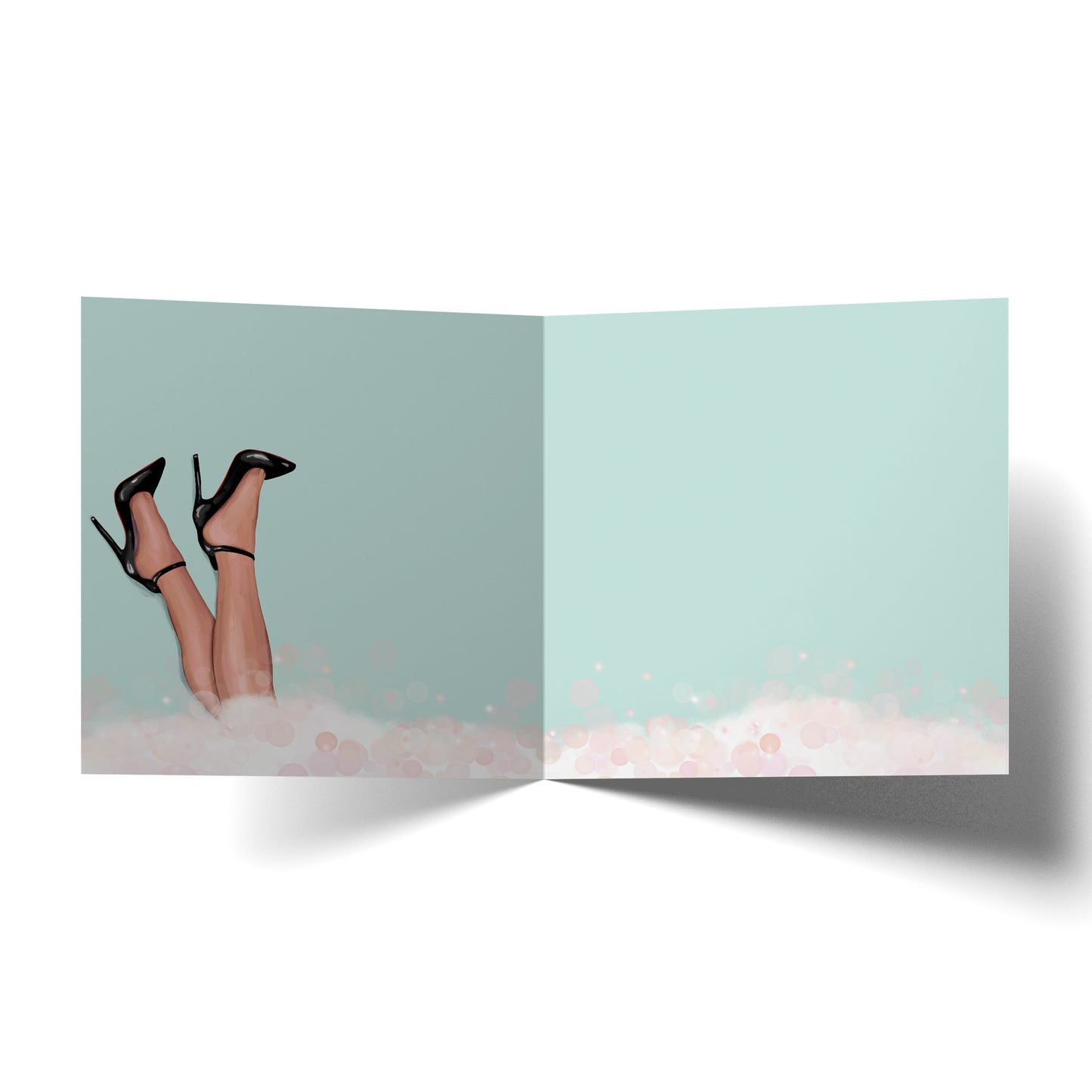 Bubble Bath Greeting Card 14 x 14 cm