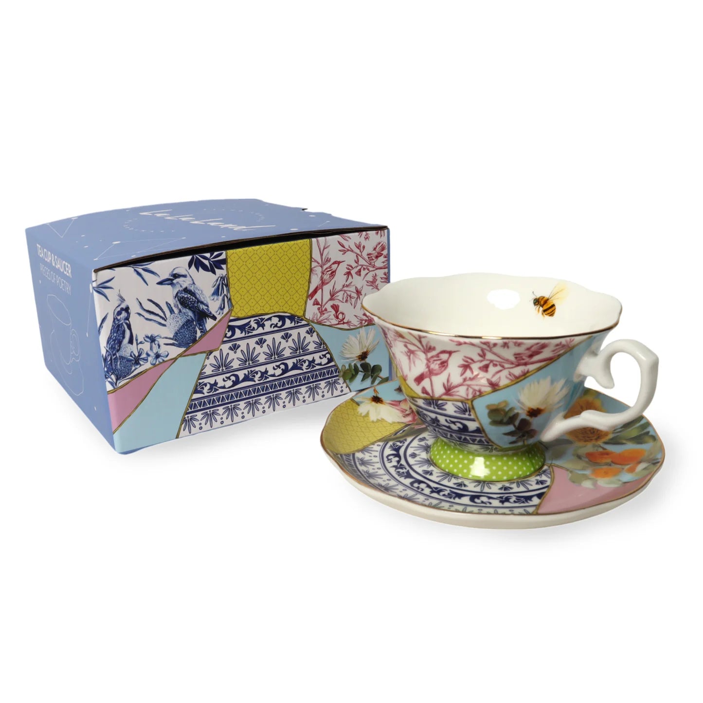 Pieces Of Poetry Tea Cup & Saucer