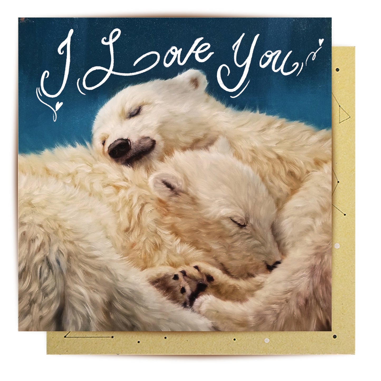 Bear Hugs Greeting Card 14 x 14 cm