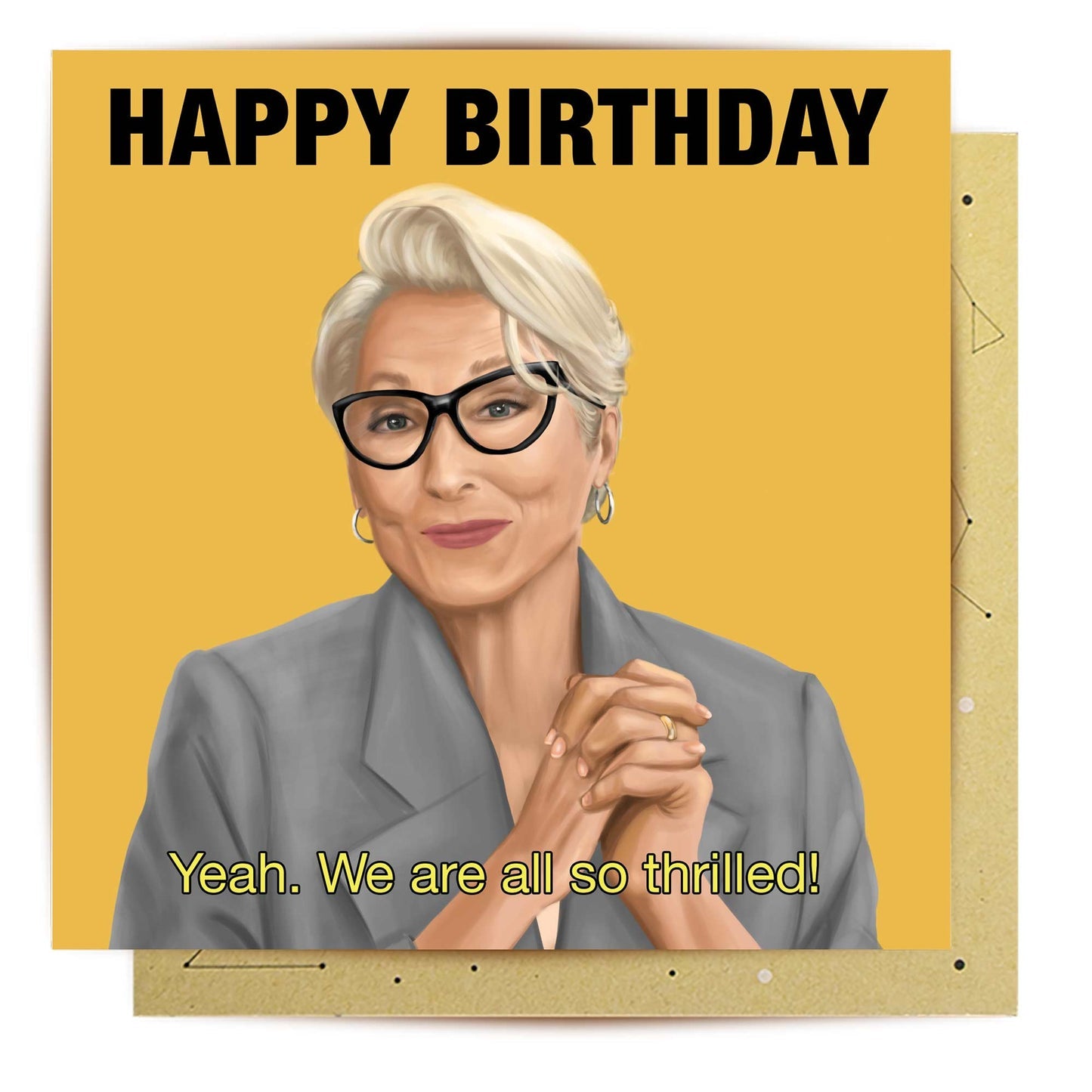 GREETING CARD WE ARE SO THRILLED