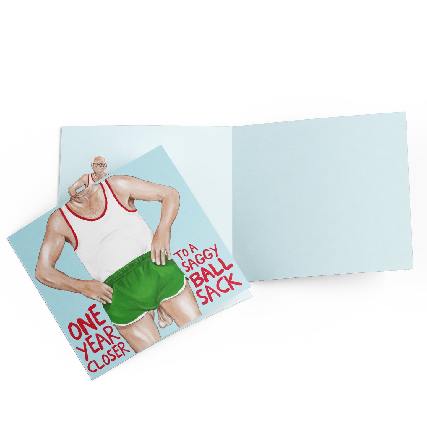Old Man Ball Greeting Card