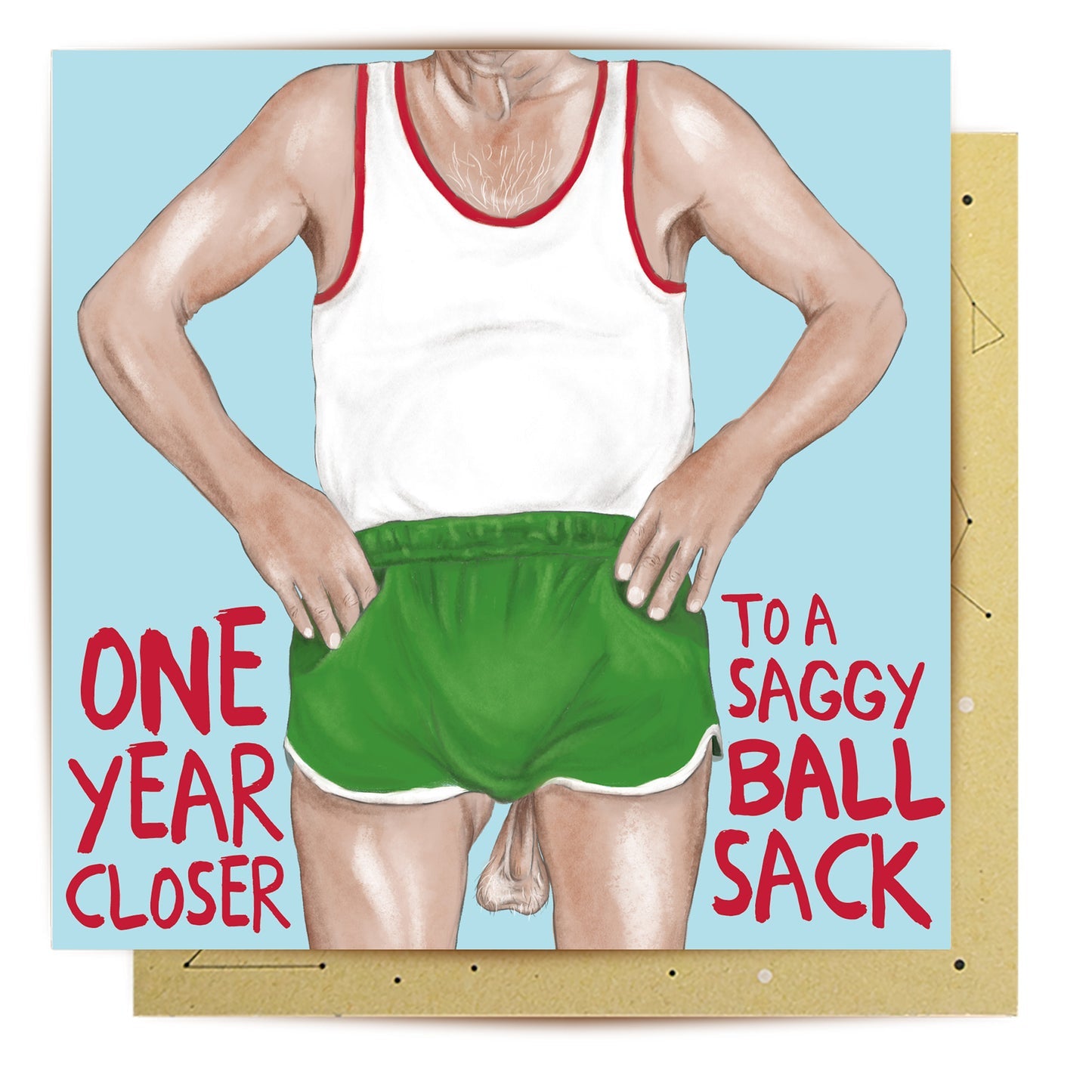 Old Man Ball Greeting Card