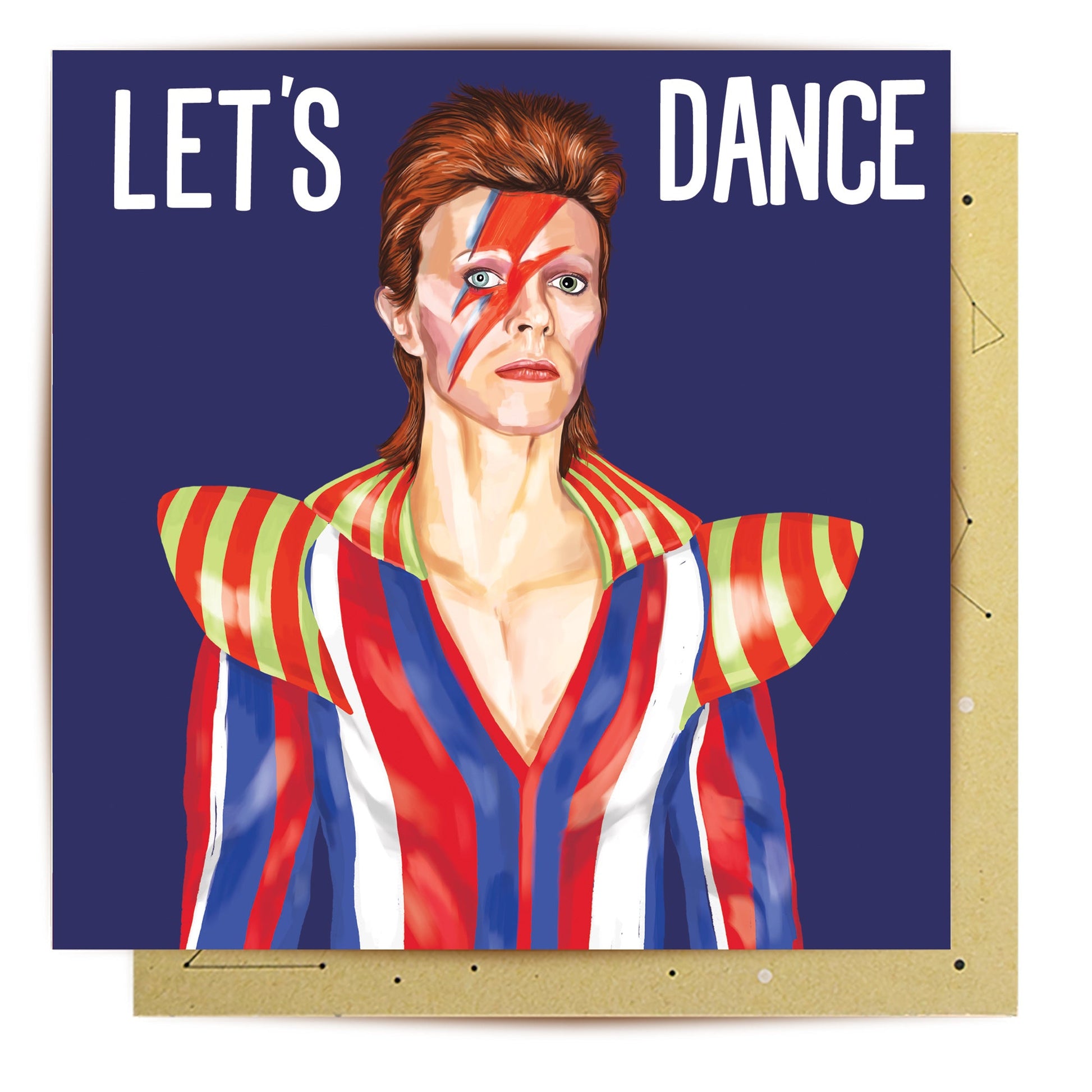 Let's Dance music tribute greeting card artwork