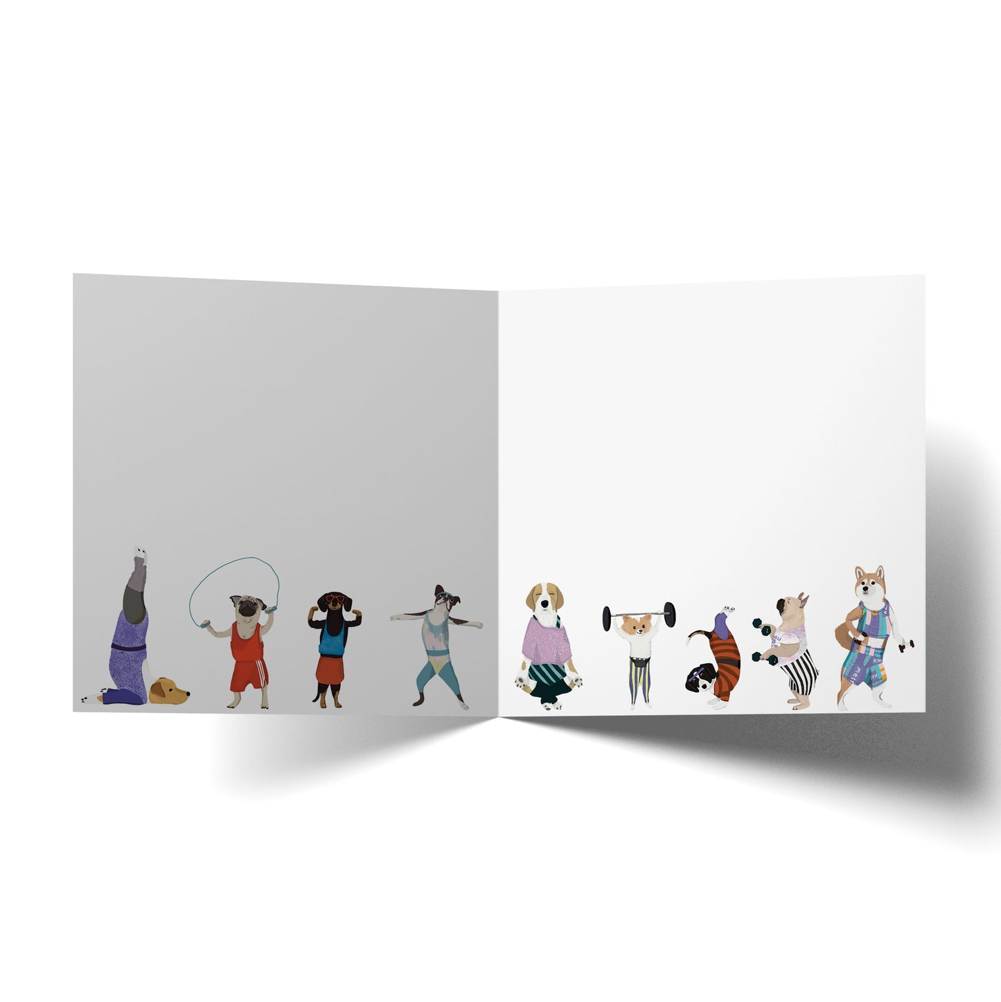 GREETING CARD WOOFING OUT