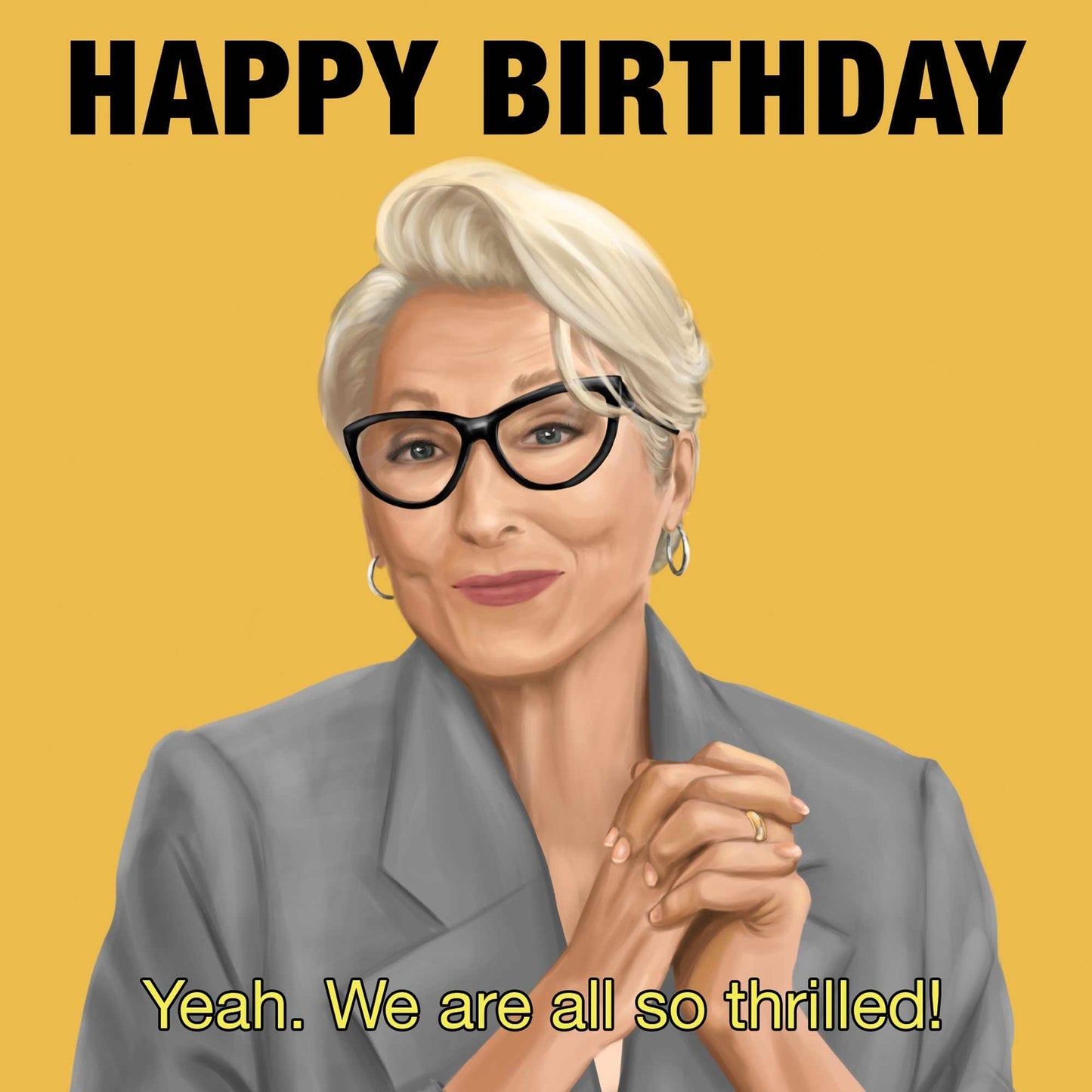 GREETING CARD WE ARE SO THRILLED