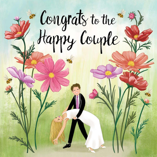 “Congrats to the Happy Couple” Greeting Card