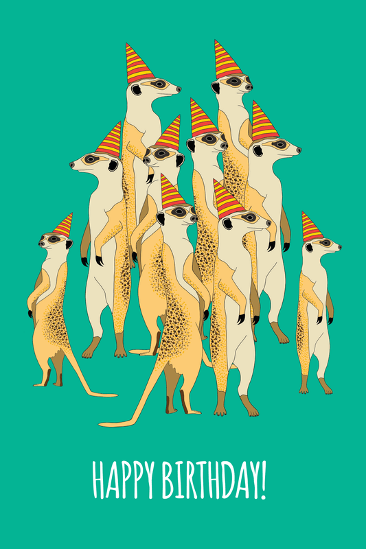 Meerkat Birtday card - Mu Shop