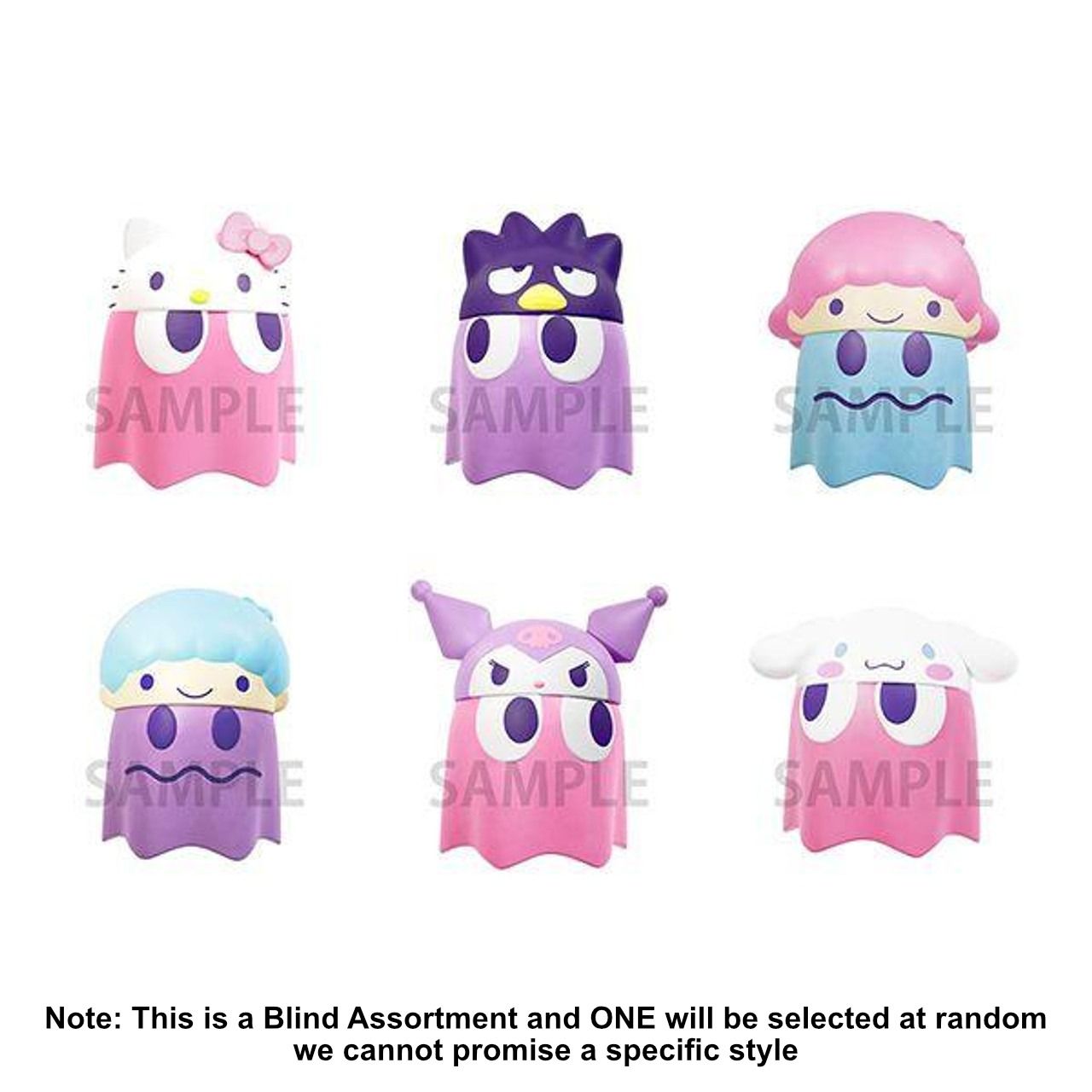 Pac-Man × Sanrio Ghost Cosplay Figures – Series 2 (Blind Box)