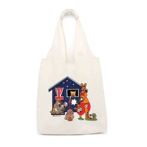 Melbourne Beach House Tote Bag - Mu Shop