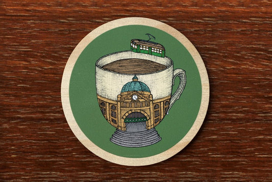 Melbourne Coaster - Drink Coaster - Mu Shop