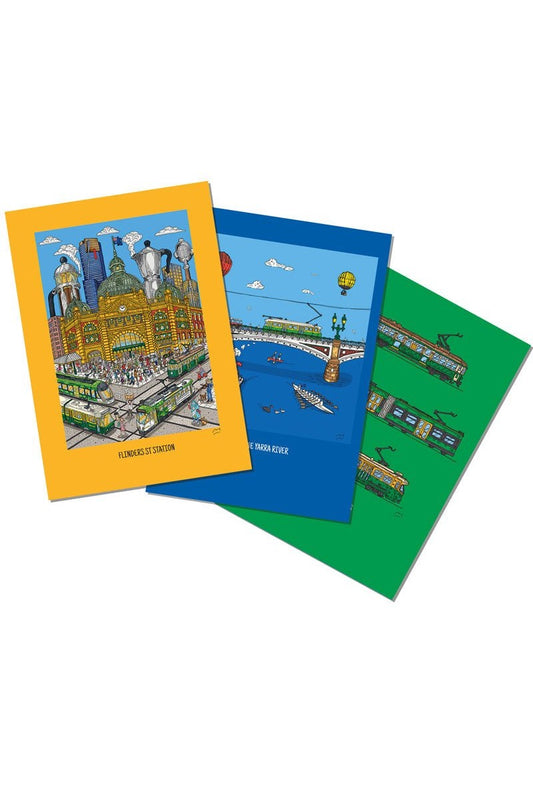 Melbourne Set of 3 Notebooks - Mu Shop