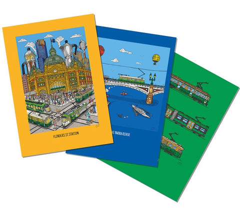 Melbourne Set of 3 Notebooks - Mu Shop