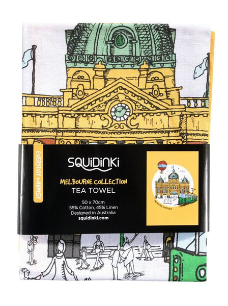 Melbourne Tea Towel - Mu Shop