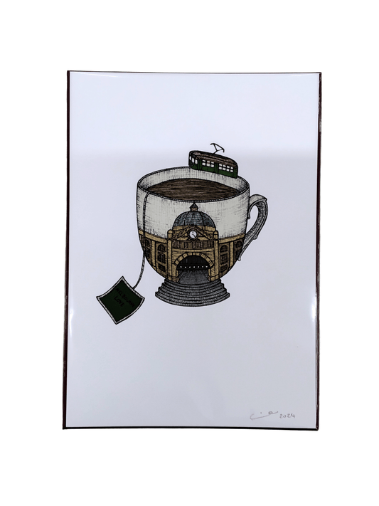 Melbourne Teacup - A5 Art Print - Mu Shop