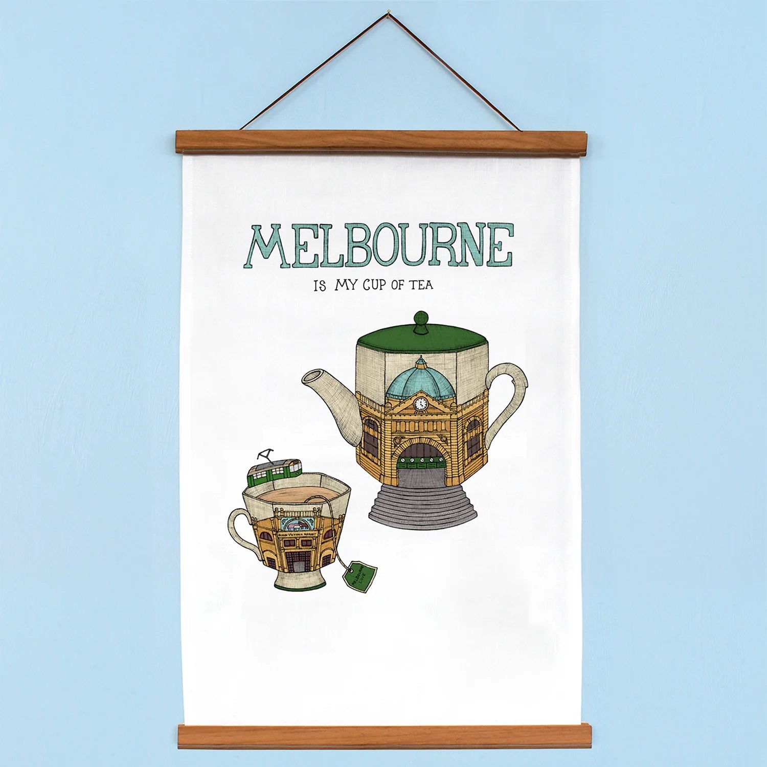 Melbourne Teapot Tea Towels - Mu Shop