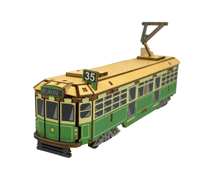 Melbourne Tram 3D Wooden Puzzle - Mu Shop