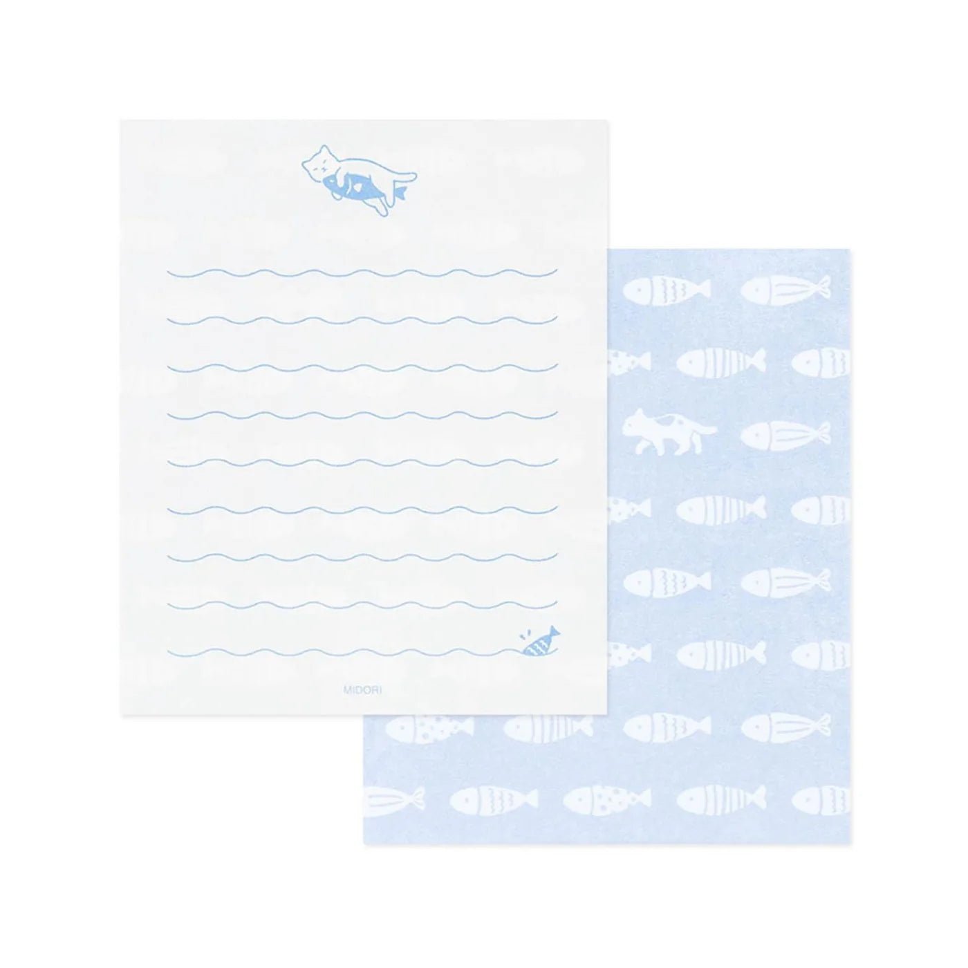 Message Letter and Sticker Set Cat - Mu Shop