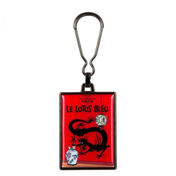 Metal Keyring The Adventures of Tintin The Blue Lotus - Mu Shop