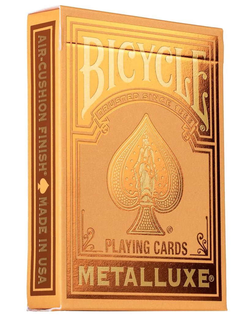 Metalluxe Orange Bicycle Playing Cards - Mu Shop