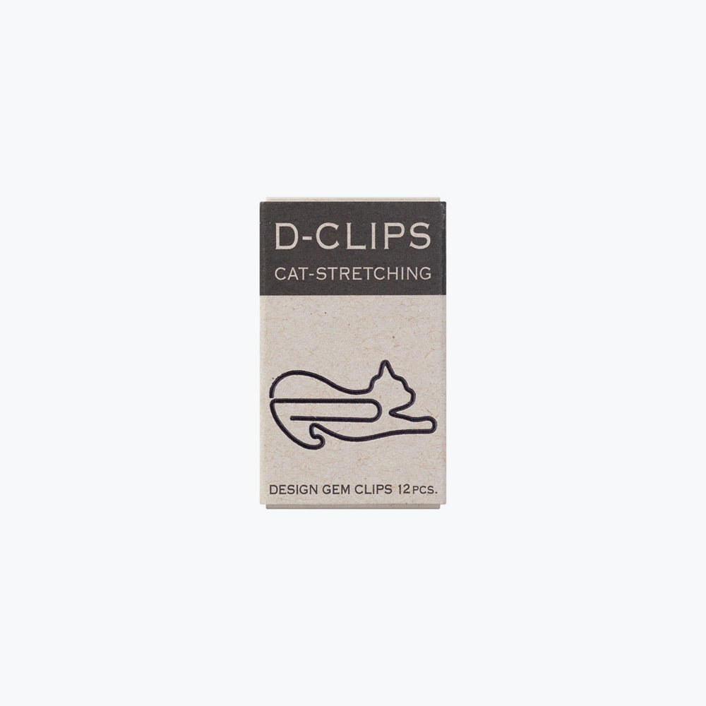 Midori D Paperclips Cat 12 Pack - Mu Shop