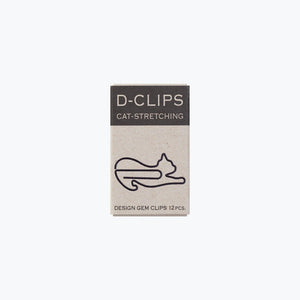 Midori D Paperclips Cat 12 Pack - Mu Shop