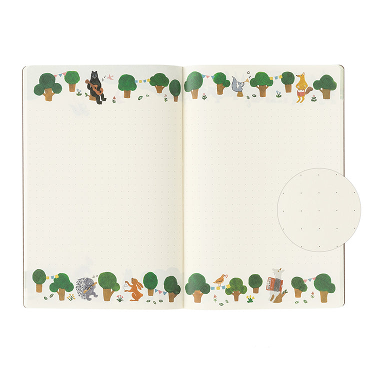 Yuru Log notebook B6 -  Forest Design