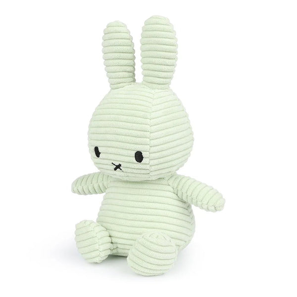 Miffy 23cm Sitting Corduroy Plush - Fresh Mint - Mu Shop