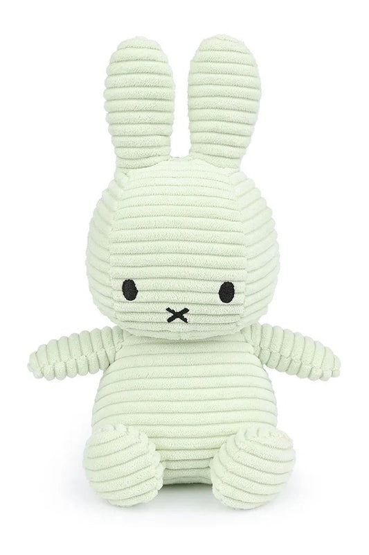 Miffy 23cm Sitting Corduroy Plush - Fresh Mint - Mu Shop